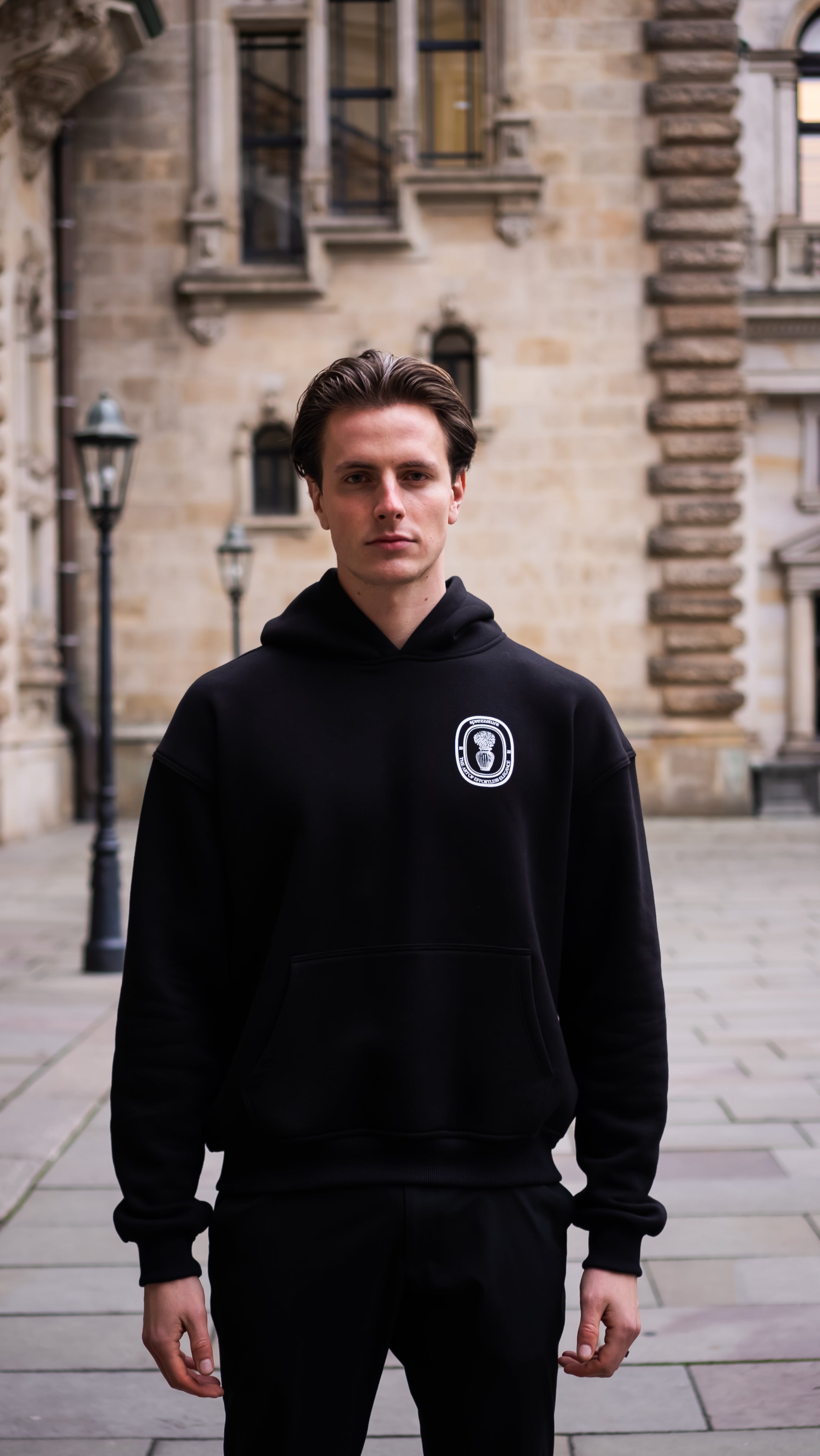 Black Vase Emblem Hoodie